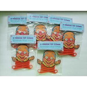 6 Jumping Scissor Action Toy Clown Old Store Stock